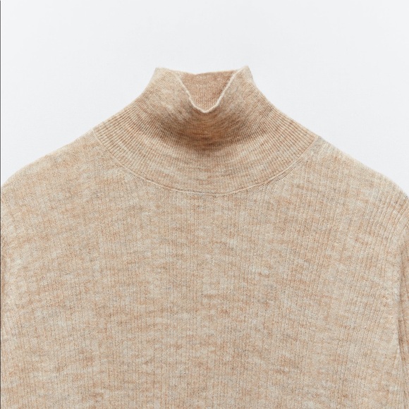 ZARA WOOL BLEND LONG DRESS - Picture 5 of 7